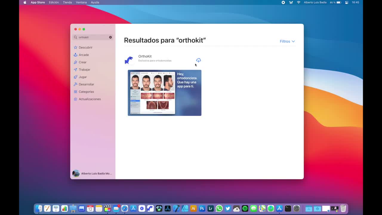 Installation and first steps on macOS - screenshot 1