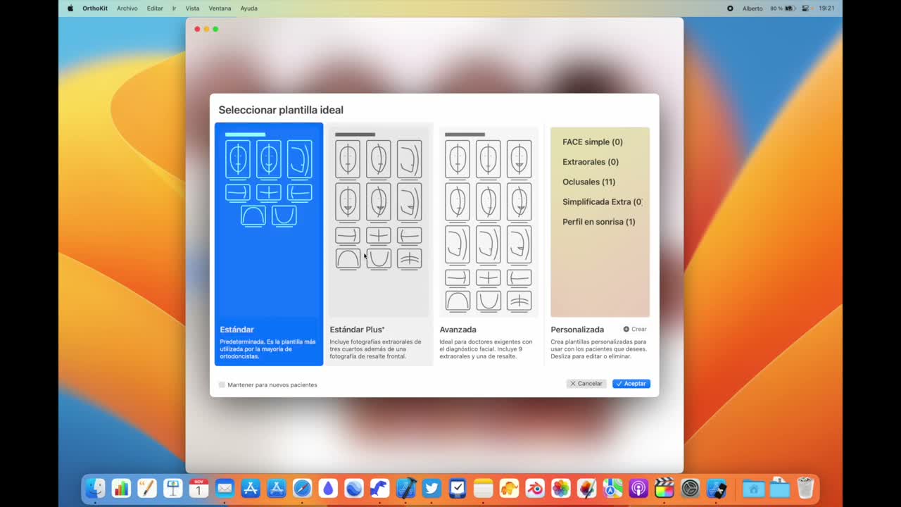Customizing templates on macOS - screenshot 2